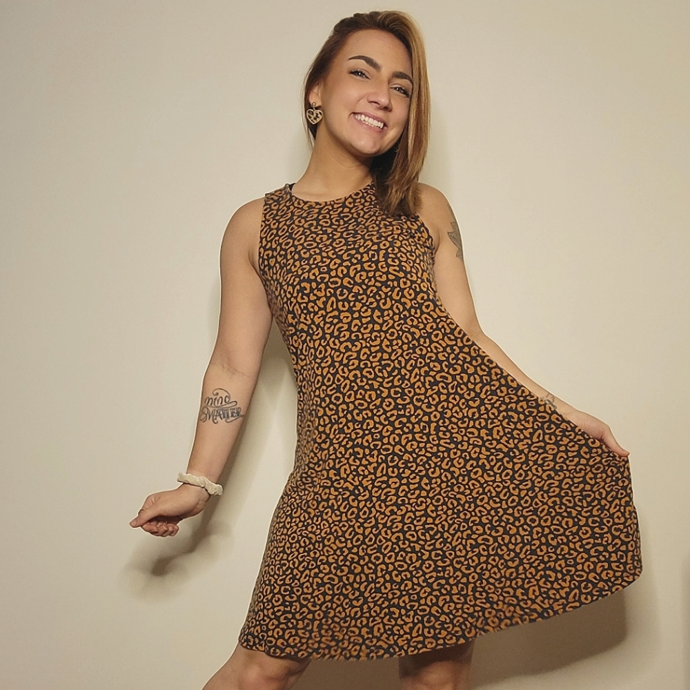 Old Navy Cheetah Print Swing Dress